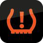 Tyre pressure monitor warning light