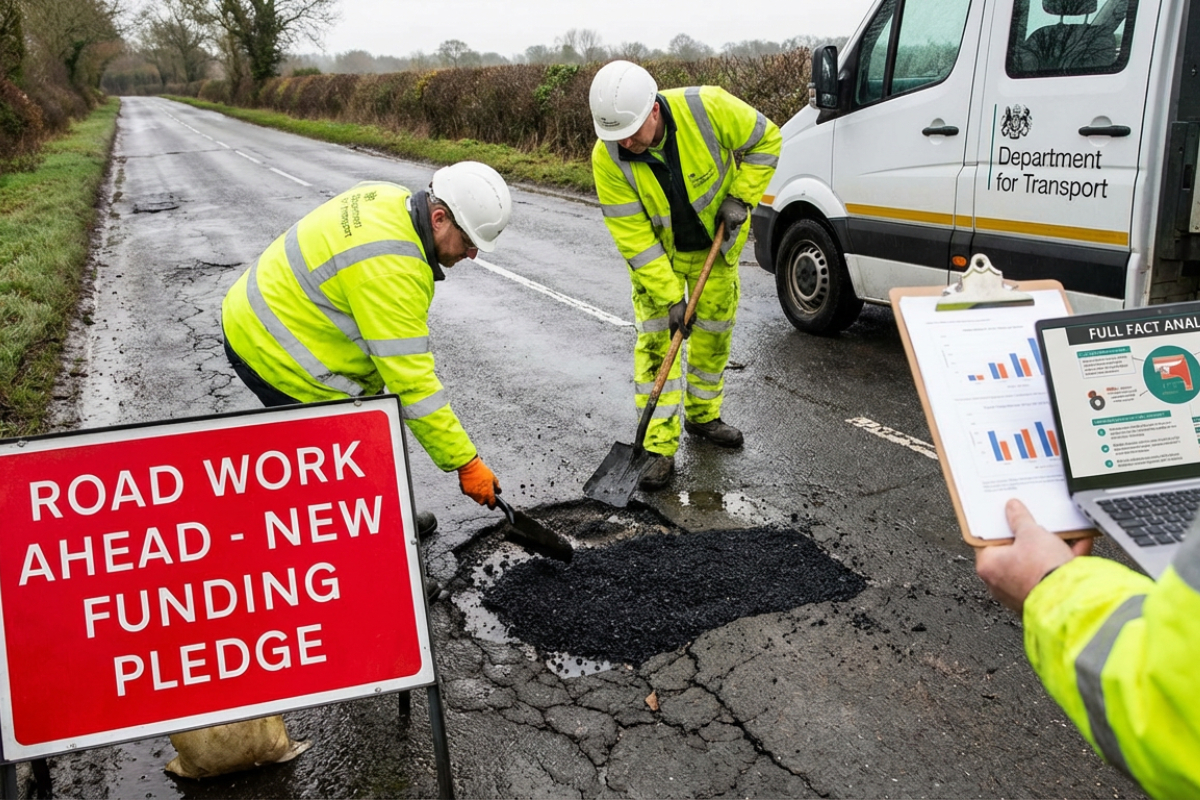 Labour on track to miss pledge to fix a million potholes a year