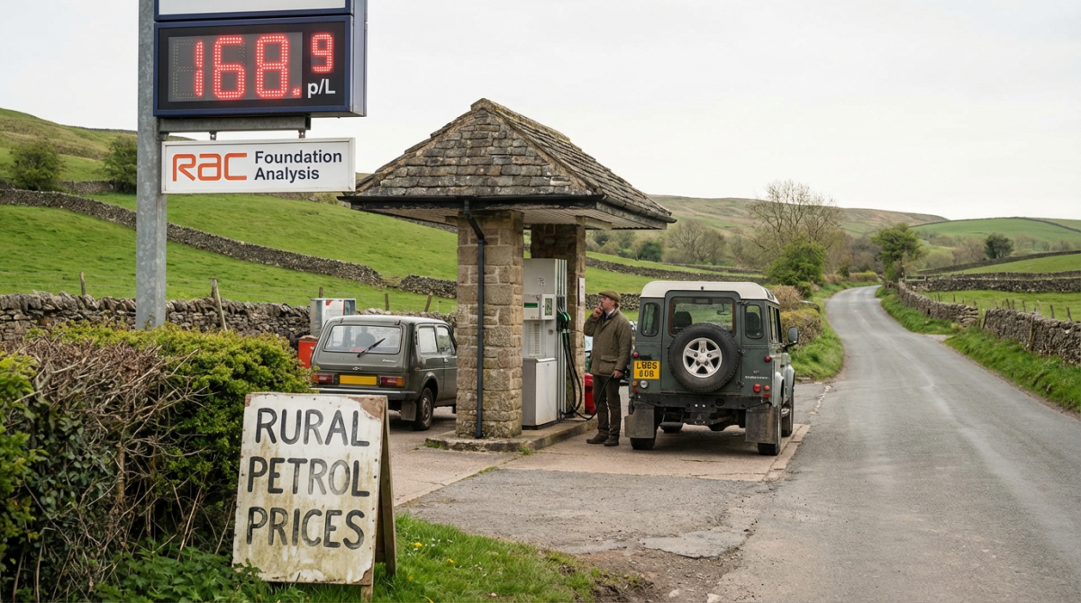 Rural vs urban fuel price gap widens: Countryside drivers paying £1.10 more per fill‑up