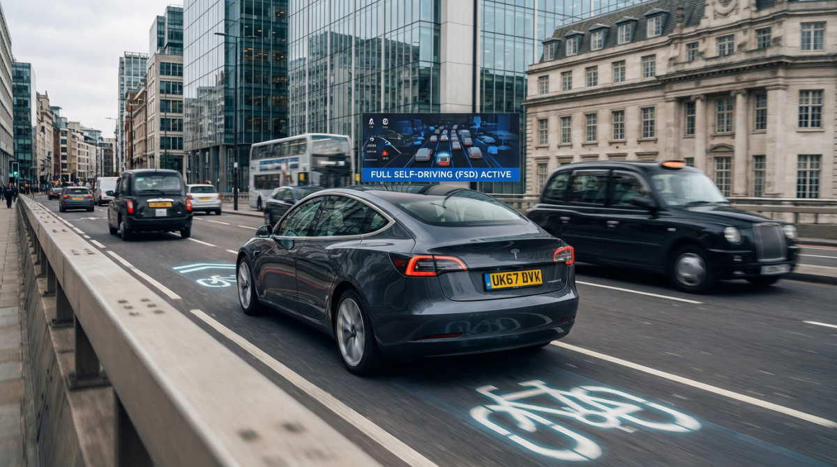 Tesla’s £6,800 Full Self‑Driving launches in Europe – UK left waiting