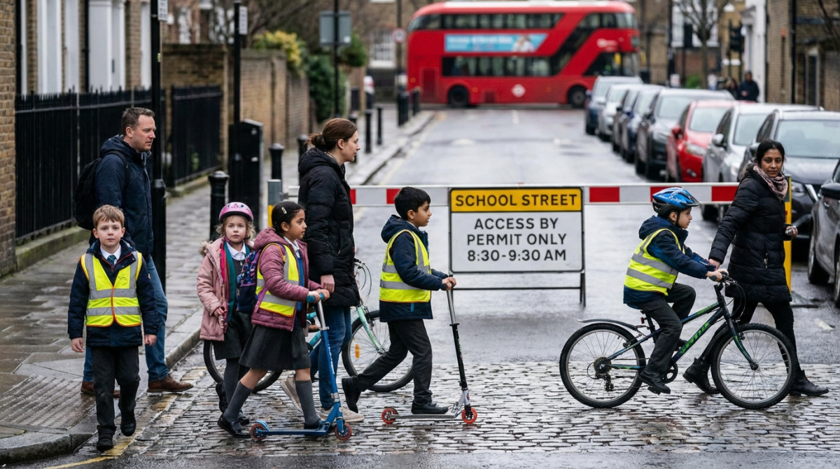80% of UK drivers now support school street car bans