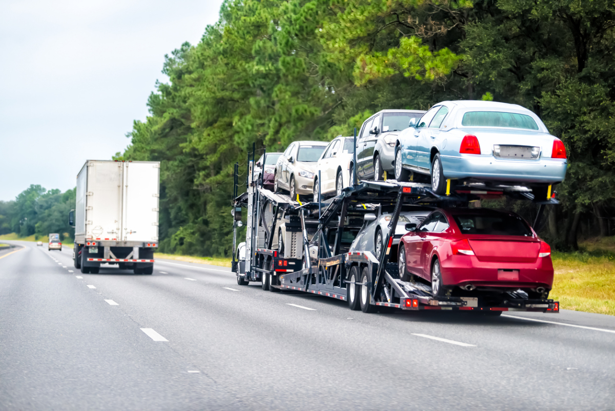 How far does a new car travel before reaching the UK?
